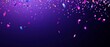 © Zaleman - Flying neon confetti blankets a purple background in this festive party