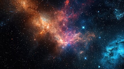 Wall Mural - A stunning visualization of a cosmic web, featuring interconnected strands of galaxies and stars