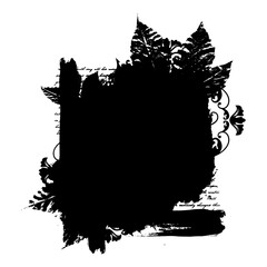 Wall Mural - Artistic summer, autumn mask. Basis element for design on white background universal use