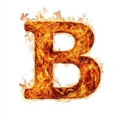 Wall Mural - a fiery letter 