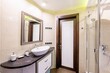 © evgeniykleymenov - interior apartment room bathroom, sink, decorative elements, toilet. WC, sanitary unit, wash room