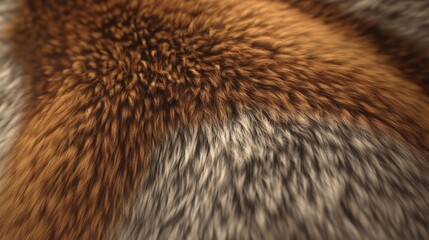 realistic fur texture in shades of reddish-brown, with subtle depth and intricate details.
