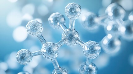 Poster - A molecular structure representation in a scientific context.