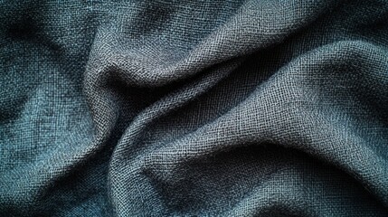 Leinwandbilder - A close-up of textured fabric showcasing folds and shadows.