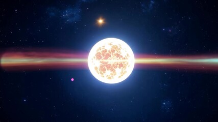Wall Mural - Exploring distant star systems mysteries
