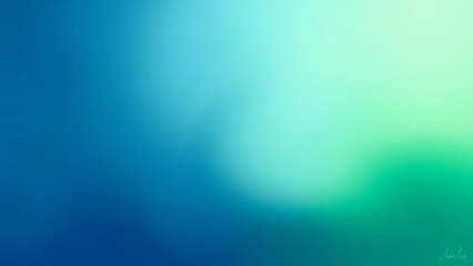 Poster - A soft and smooth gradient transitioning from deep blue to vibrant green, creating a calming abstract background for graphic resources in digital design.