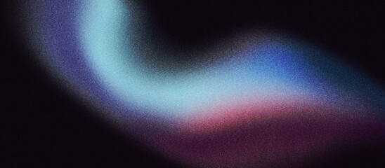 Wall Mural - Dark wave blue pink abstract grainy background