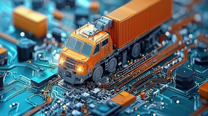 Aufkleber - Implementing a blockchain-powered tracking system in supply chain logistics for enhanced transparency and efficiency