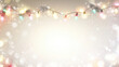 © M.Gierczyk - Pastel retro christmas lights on cream background vector illustration
