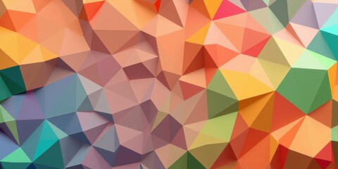 Colorful and dynamic high tech surface with intricate tetrahedron-shaped three dimensional texture, background, texture, 3d