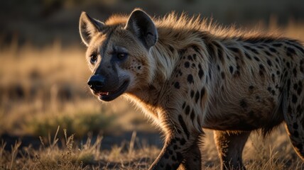 hyena in savanna