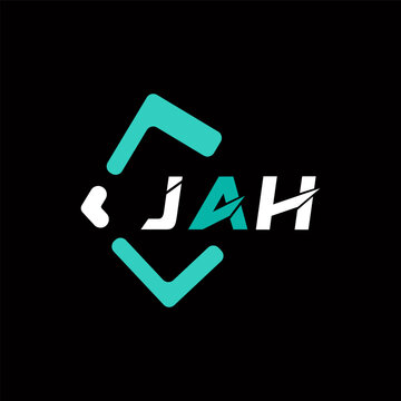 JAH creative minimalist letter logo. JAH unique vector initials alphabet letter logo design