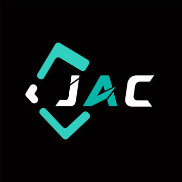 JAC creative minimalist letter logo. JAC unique vector initials alphabet letter logo design
