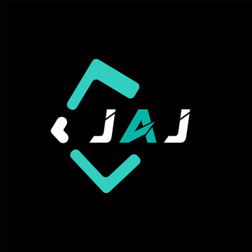 JAJ creative minimalist letter logo. JAJ unique vector initials alphabet letter logo design