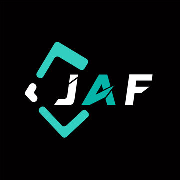JAF creative minimalist letter logo. JAF unique vector initials alphabet letter logo design