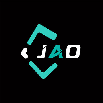 JAO creative minimalist letter logo. JAO unique vector initials alphabet letter logo design