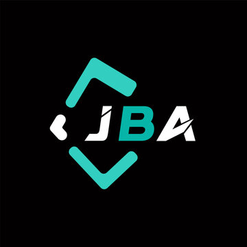 JBA creative minimalist letter logo. JBA unique vector initials alphabet letter logo design