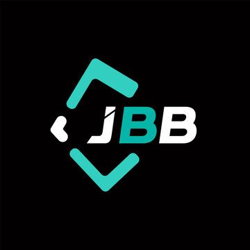 JBB creative minimalist letter logo. JBB unique vector initials alphabet letter logo design