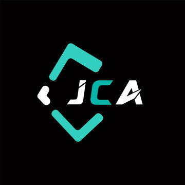 JCA creative minimalist letter logo. JCA unique vector initials alphabet letter logo design