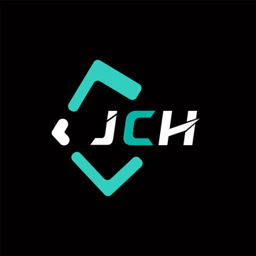 JCH creative minimalist letter logo. JCH unique vector initials alphabet letter logo design