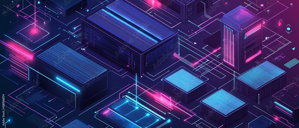 Isometric Vector Illustration Of Solar Cell Equipment Ongrid Inverter
