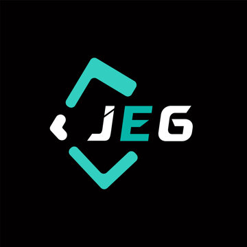 JEG creative minimalist letter logo. JEG unique vector initials alphabet letter logo design JEG creative minimalist letter logo. JEG unique vector initials alphabet letter logo design