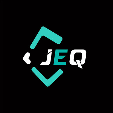 JEQ creative minimalist letter logo. JEQ unique vector initials alphabet letter logo design
