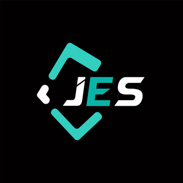 JES creative minimalist letter logo. JES unique vector initials alphabet letter logo design