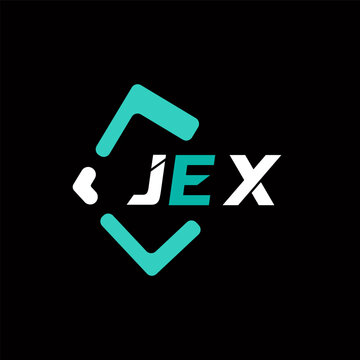 JEX creative minimalist letter logo. JEX unique vector initials alphabet letter logo design
