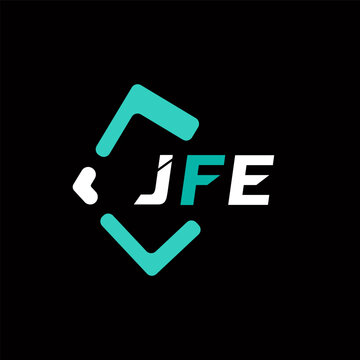 JFE creative minimalist letter logo. JFE unique vector initials alphabet letter logo design