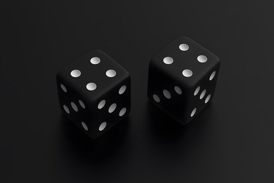 Two Rolling Dice – A Dynamic and Exciting Moment Capturing the Thrill of Chance and Gameplay