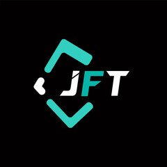 Aufkleber - JFT creative minimalist letter logo. JFT unique vector initials alphabet letter logo design