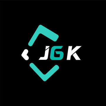 JGK creative minimalist letter logo. JGK unique vector initials alphabet letter logo design