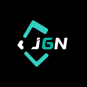 JGN creative minimalist letter logo. JGN unique vector initials alphabet letter logo design