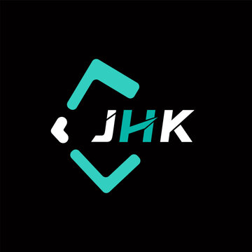 JHK creative minimalist letter logo. JHK unique vector initials alphabet letter logo design