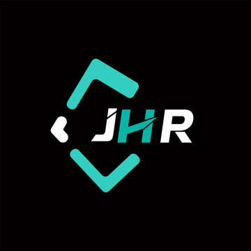 JHR creative minimalist letter logo. JHR unique vector initials alphabet letter logo design