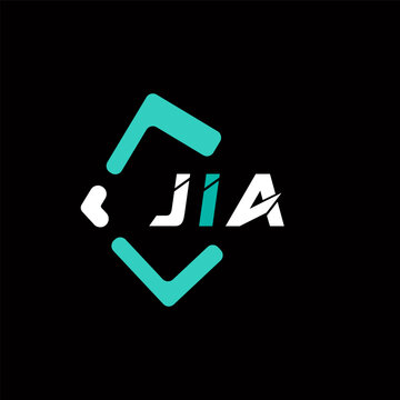 JIA creative minimalist letter logo. JIA unique vector initials alphabet letter logo design