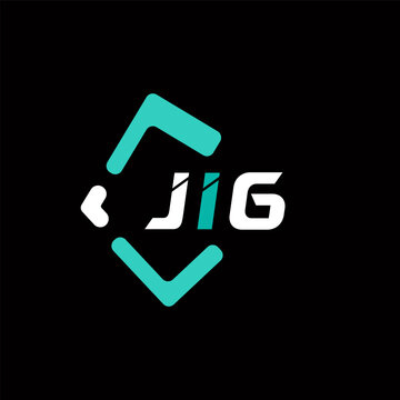 JIG creative minimalist letter logo. JIG unique vector initials alphabet letter logo design