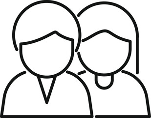 Poster - two business professionals standing side by side, symbolizing teamwork, collaboration, and partnersh