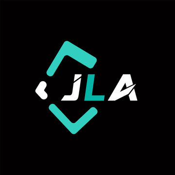 JLA creative minimalist letter logo. JLA unique vector initials alphabet letter logo design