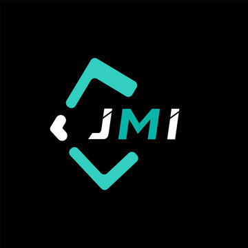 JMI creative minimalist letter logo. JMI unique vector initials alphabet letter logo design