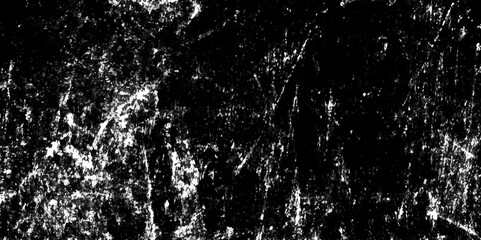 Poster - abstract black and white texture of a grunge concrete dust wall with cracks and scratches background