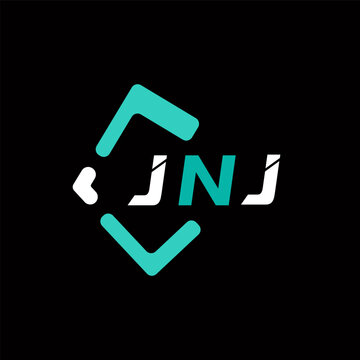 JNJ creative minimalist letter logo. JNJ unique vector initials alphabet letter logo design