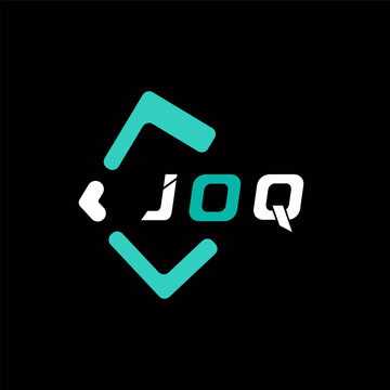 JOQ creative minimalist letter logo. JOQ unique vector initials alphabet letter logo design