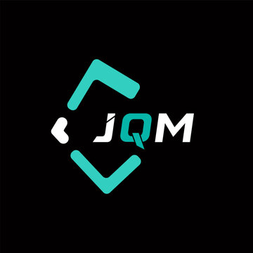 JQM creative minimalist letter logo. JQM unique vector initials alphabet letter logo design