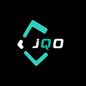 JQO creative minimalist letter logo. JQO unique vector initials alphabet letter logo design