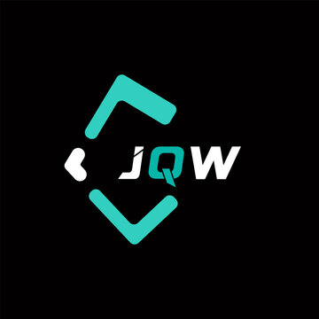 JQW creative minimalist letter logo. JQW unique vector initials alphabet letter logo design