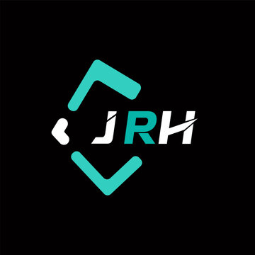 JRH creative minimalist letter logo. JRH unique vector initials alphabet letter logo design