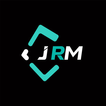 JRM creative minimalist letter logo. JRM unique vector initials alphabet letter logo design