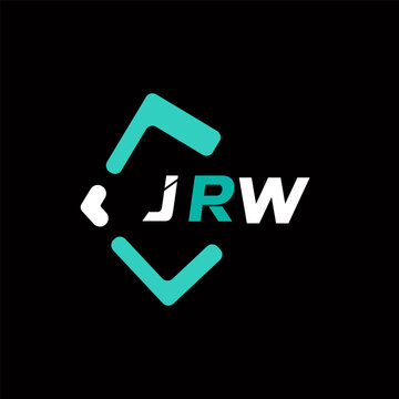 JRW creative minimalist letter logo. JRW unique vector initials alphabet letter logo design